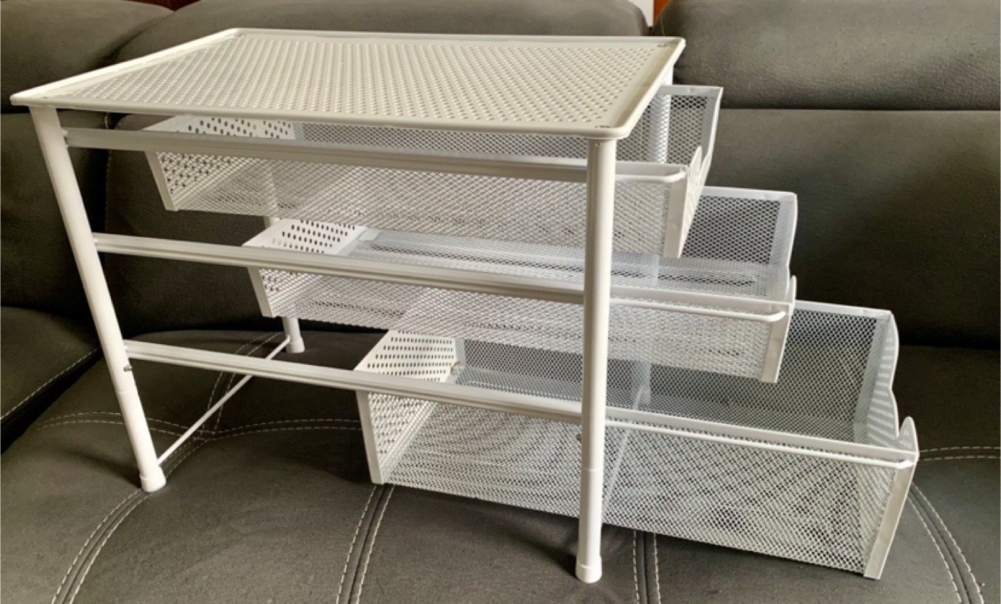IKEA White 3-Tier Metal Drawer Organizer - photo 4