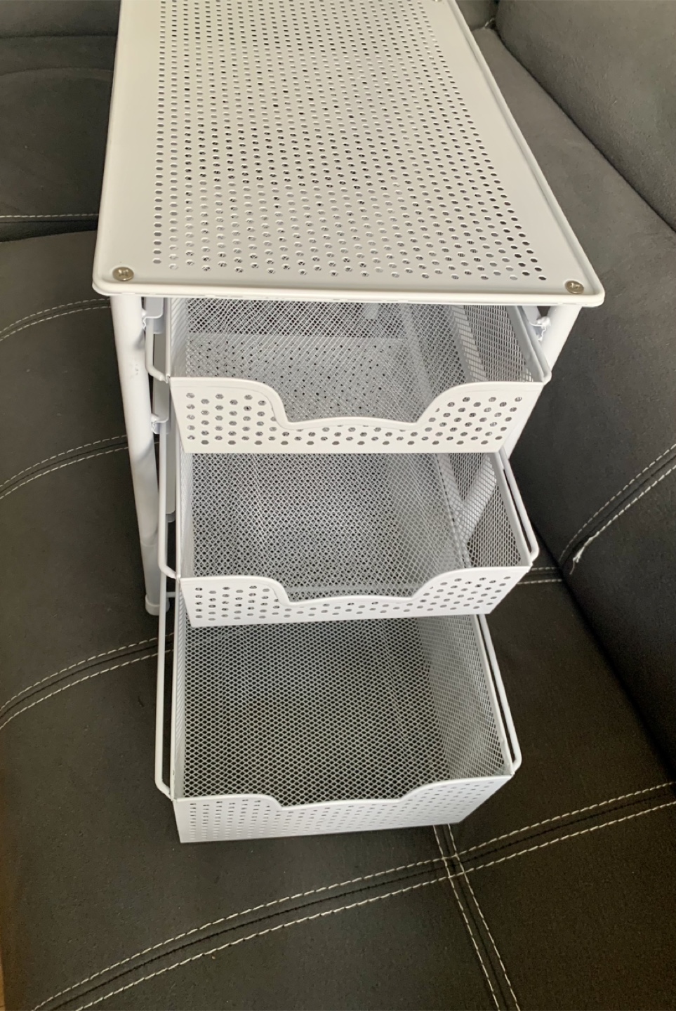 IKEA White 3-Tier Metal Drawer Organizer - photo 3