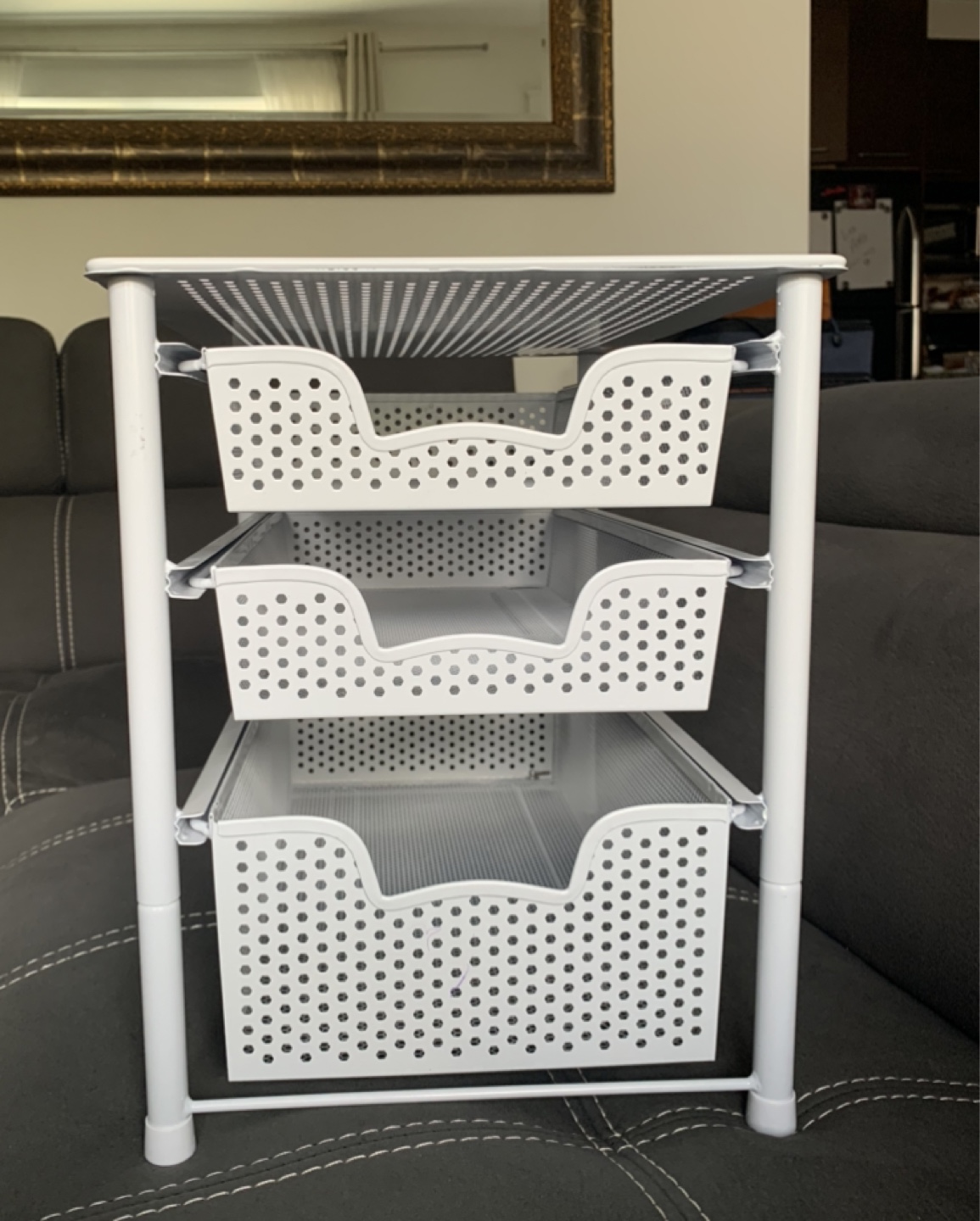 IKEA White 3-Tier Metal Drawer Organizer - photo 2