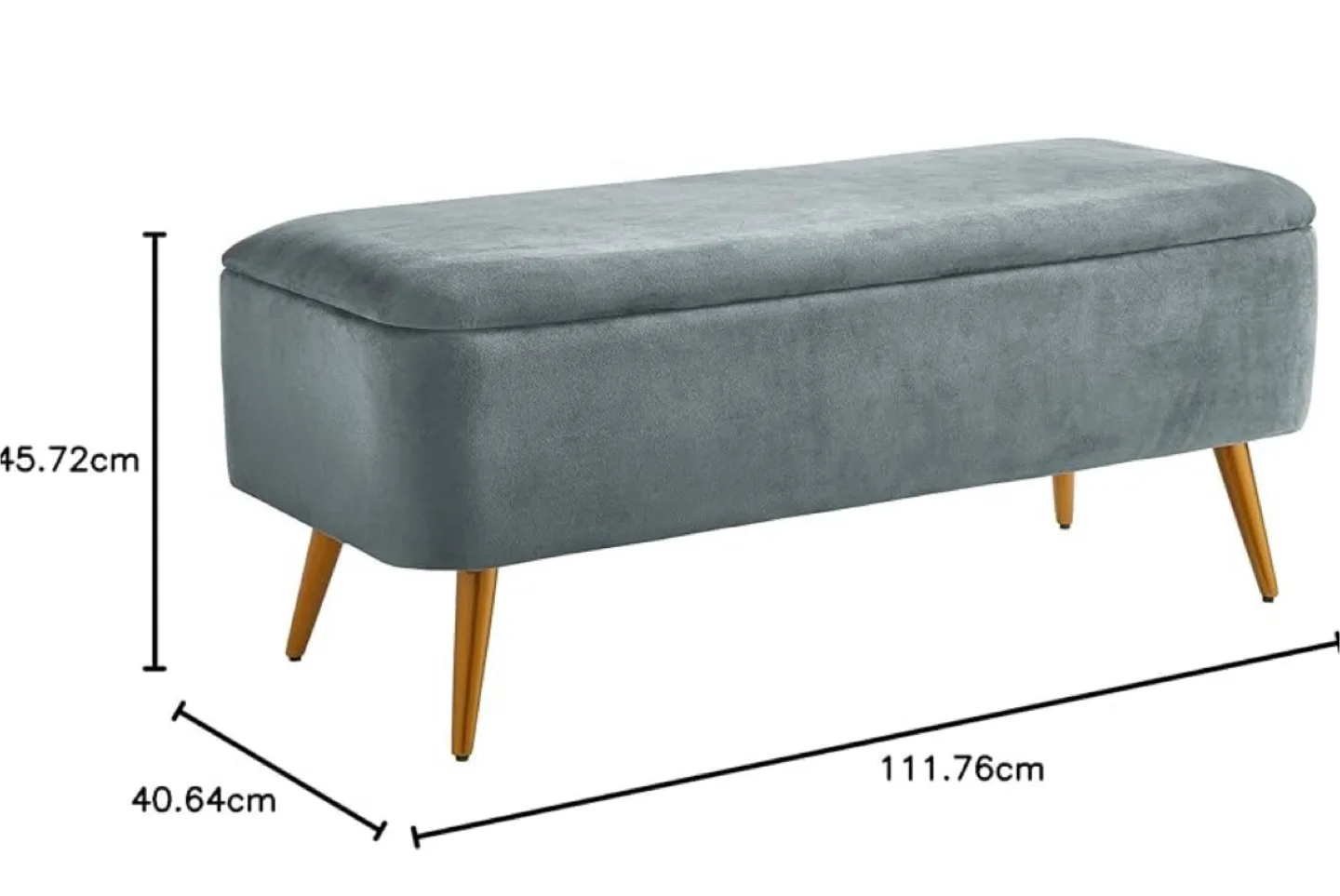 Velvet Storage Ottoman Bench image indicator(6)