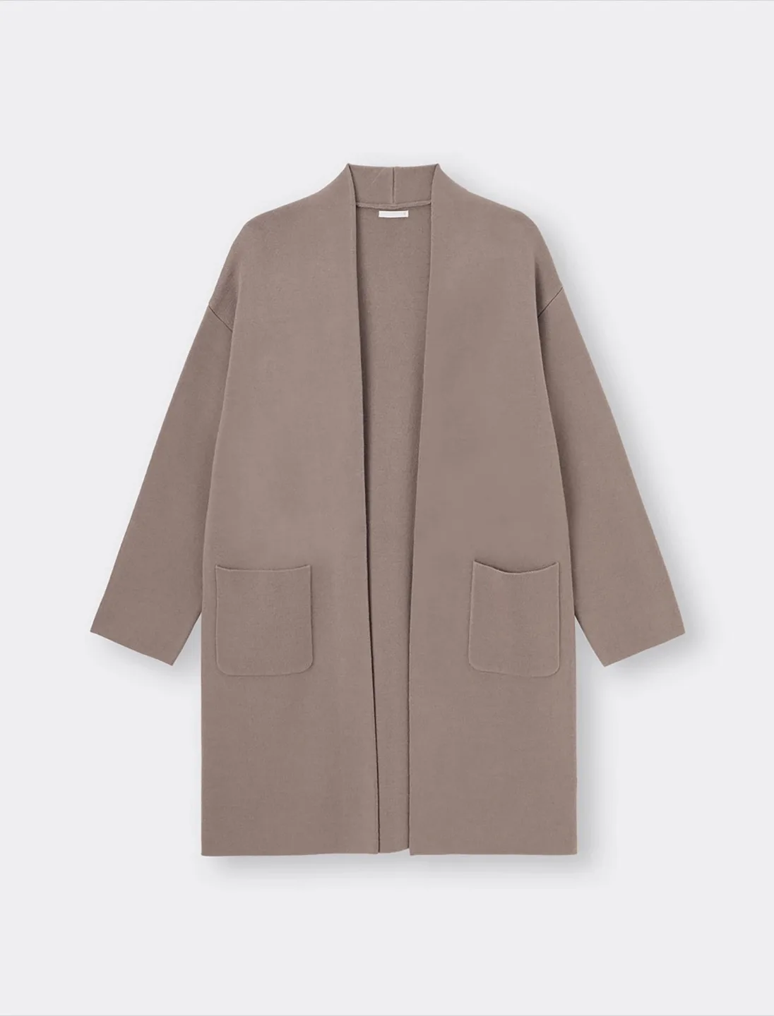 New GU Uniqlo Taupe Knit Cardigan XS image indicator(2)