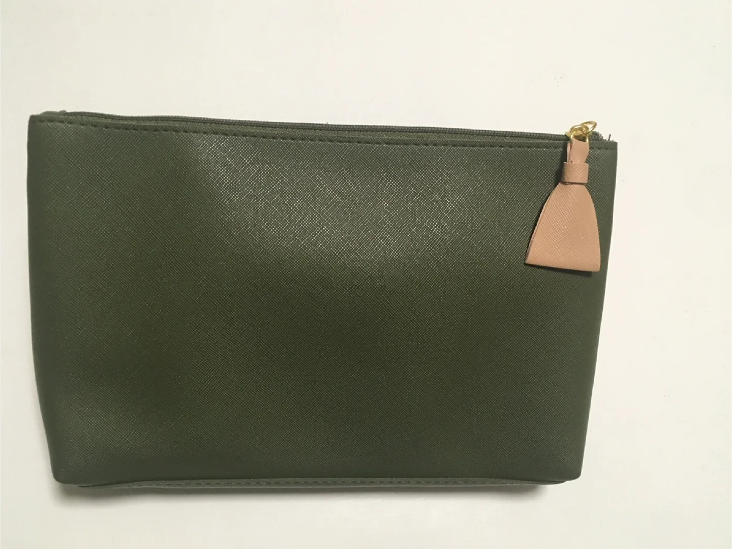 🧡 Elizabeth Arden Olive Peach Bowtie Cosmetics Makeup Bag image indicator(5)