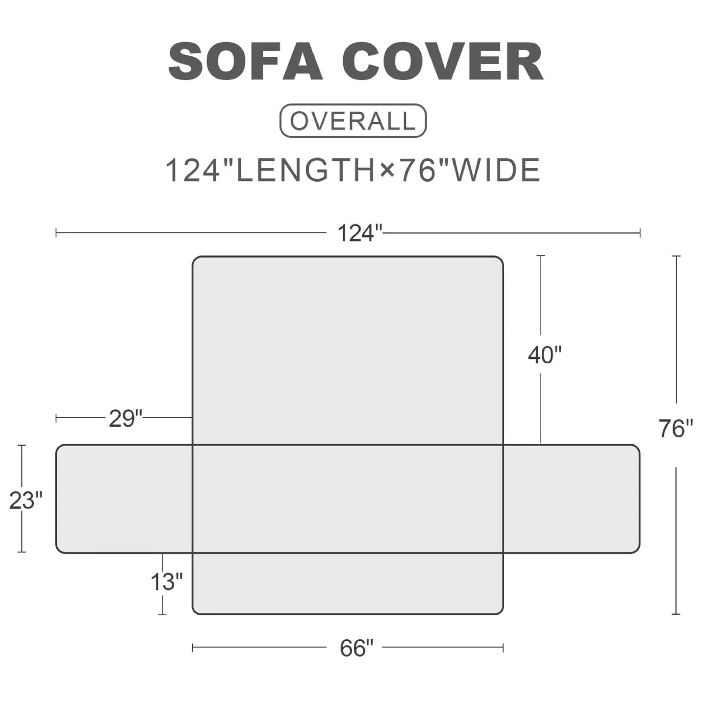 NEW Plush Sofa Cover, Oversized Sofa, 78" Seat Width image indicator(2)