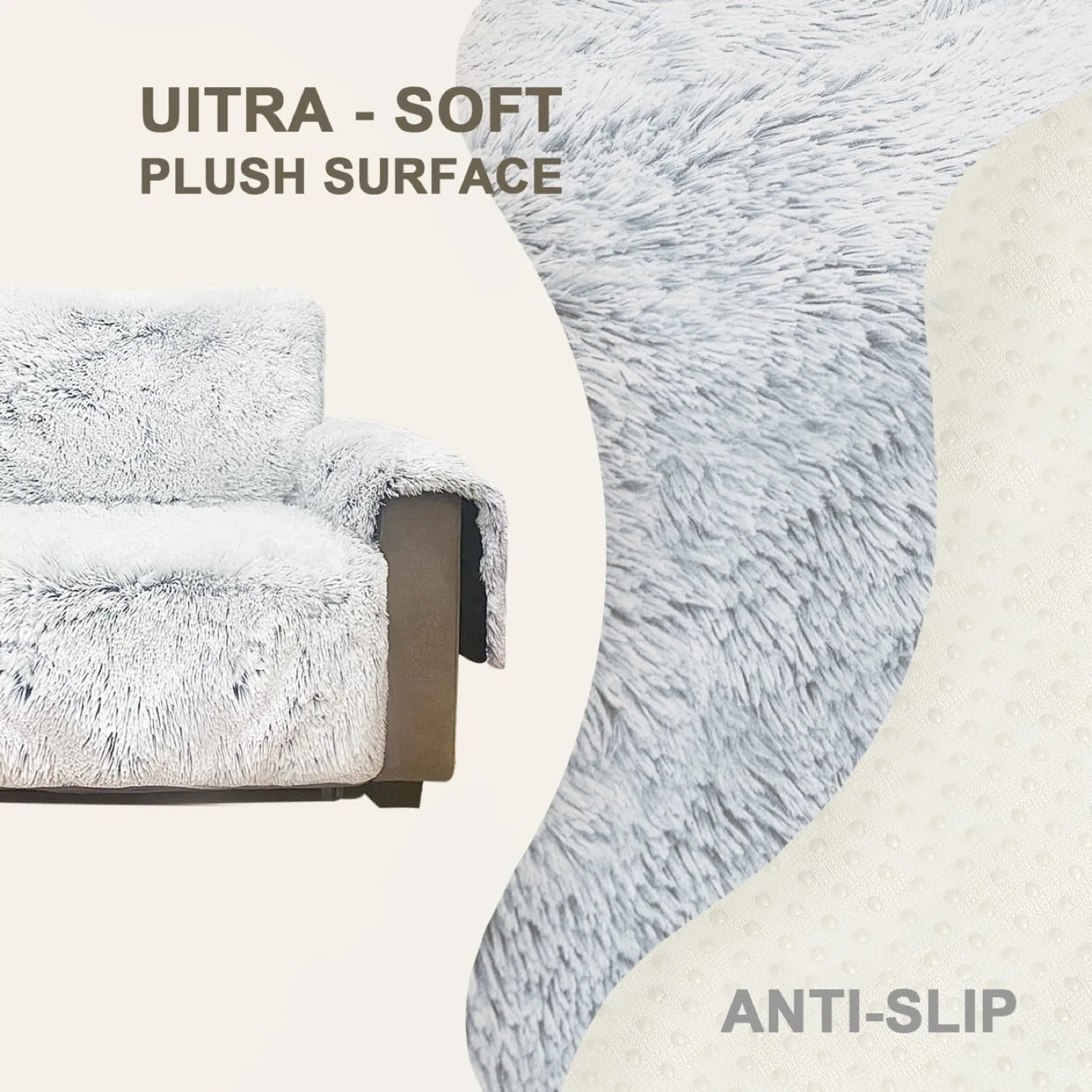 NEW Plush Sofa Cover, Oversized Sofa, 78" Seat Width image indicator(5)