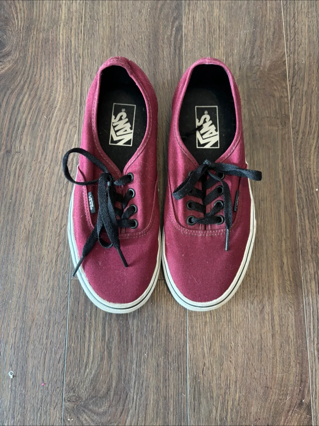 Women’s Burgundy VANS Sneakers thumbnail
