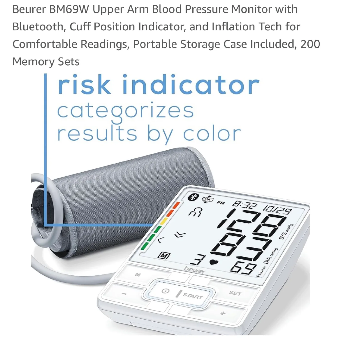 Beurer BM69W Upper Arm Blood Pressure Monitor image indicator(5)