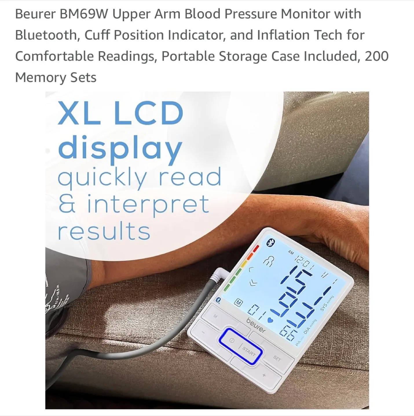Beurer BM69W Upper Arm Blood Pressure Monitor image indicator(4)