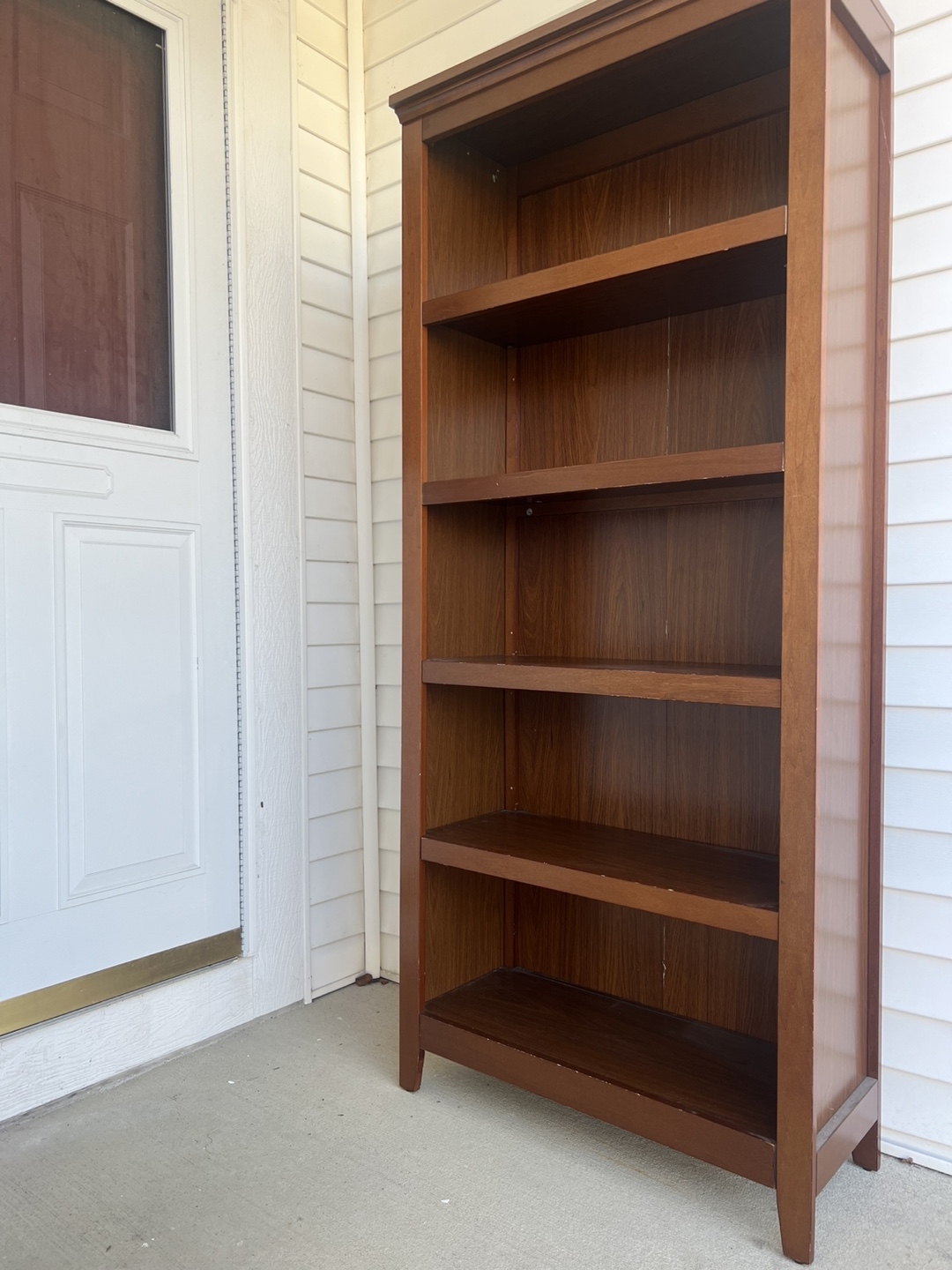 Tall Wooden Bookcase - photo 5