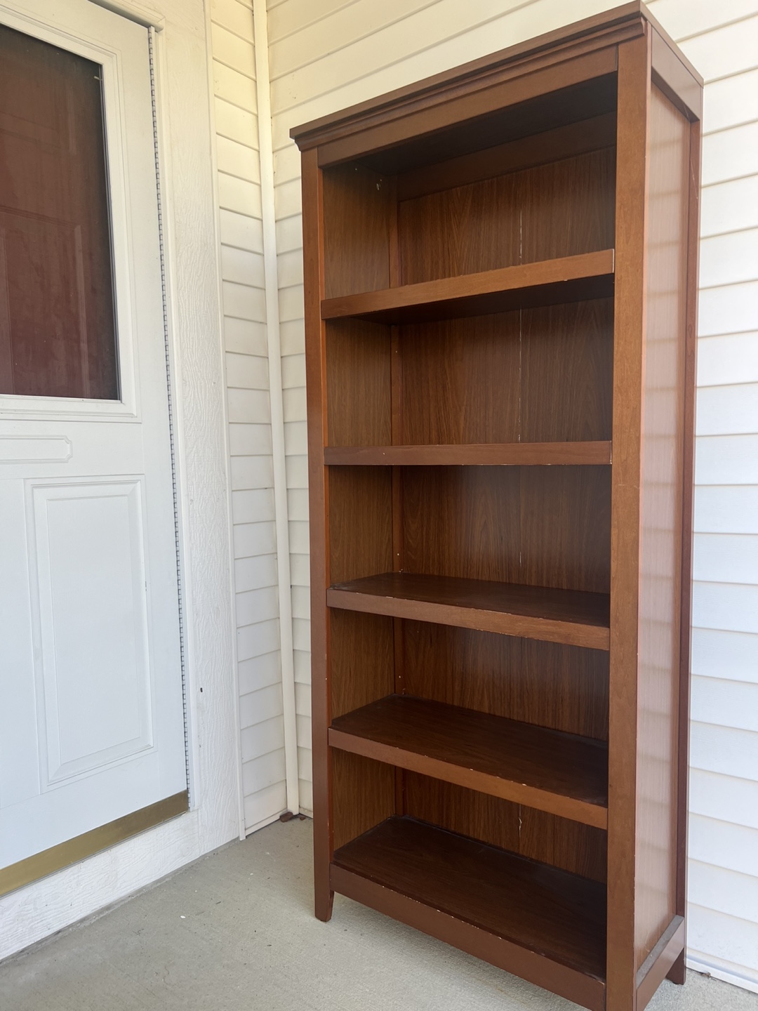 Tall Wooden Bookcase - photo 3