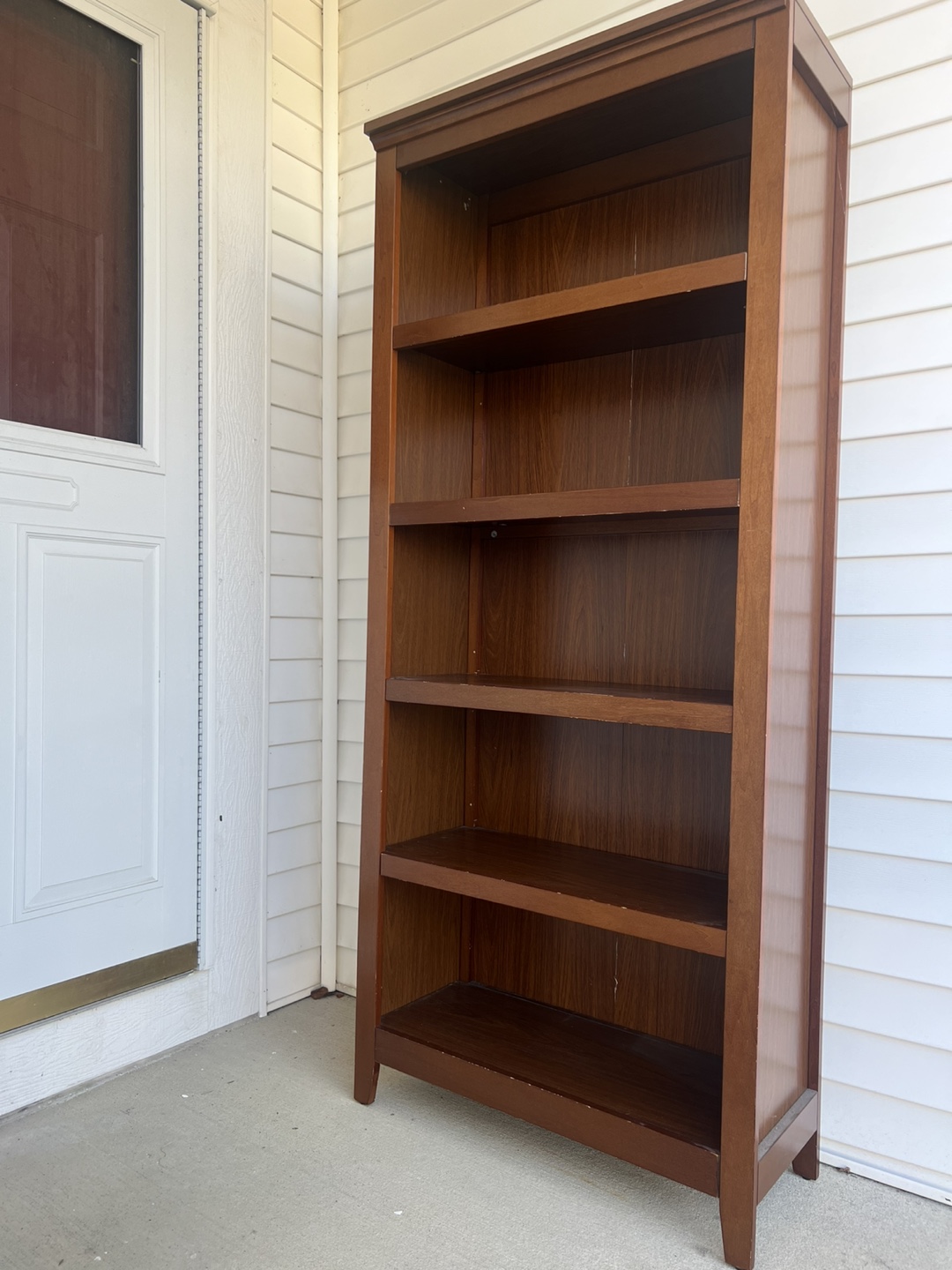 Tall Wooden Bookcase