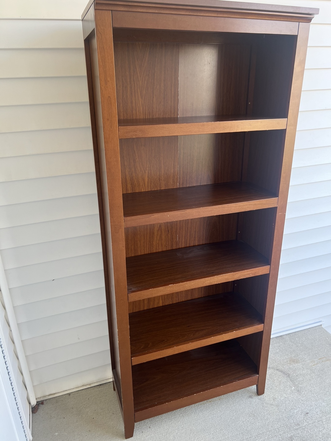 Tall Wooden Bookcase - photo 2