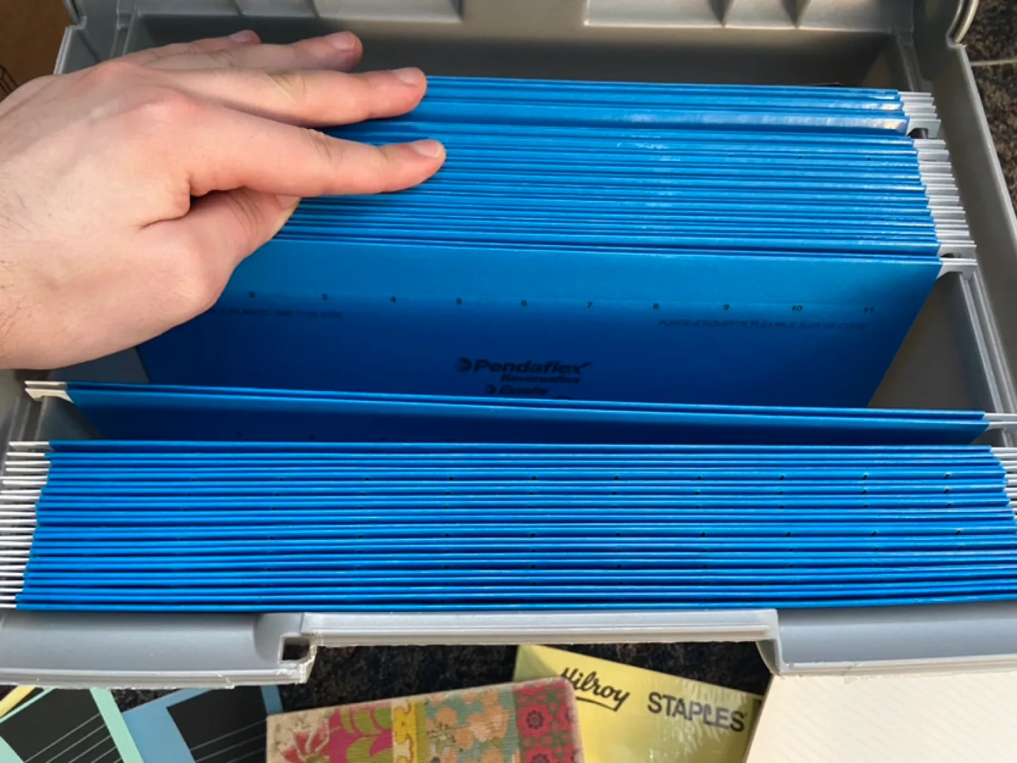 Staples Jumbo File Box with Folders and Exercise Books image indicator(9)