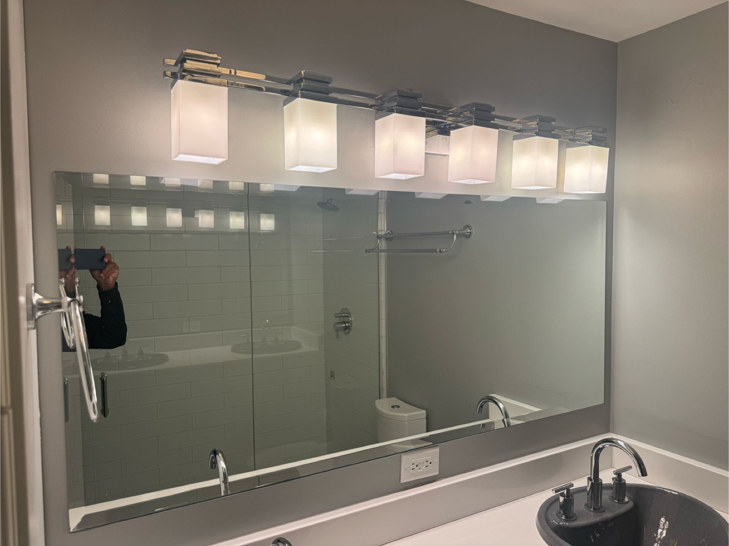 Bathroom Vanity Mirror with Integrated Lighting
