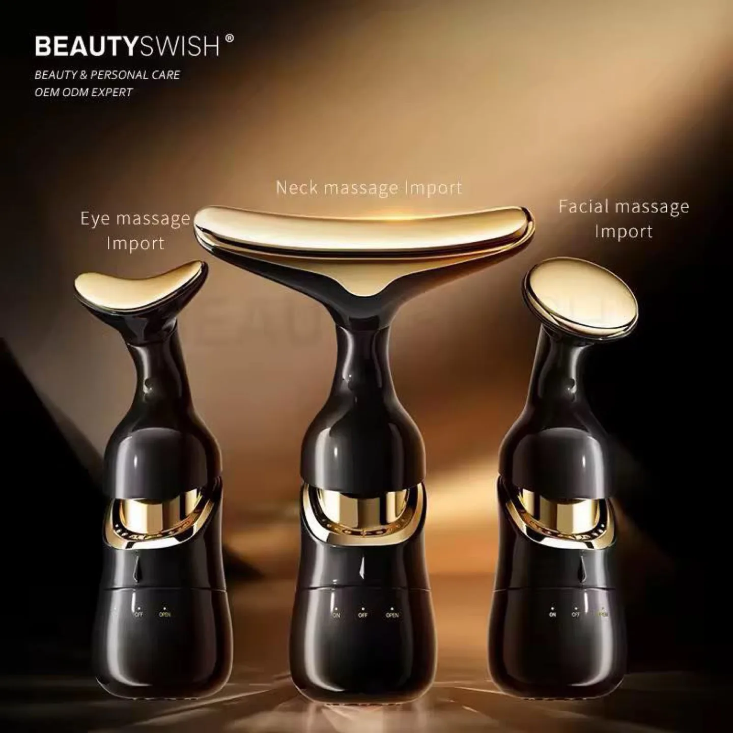 BEAUTYSWISH 3-in-1 Facial, Neck, and Eye Massager thumbnail