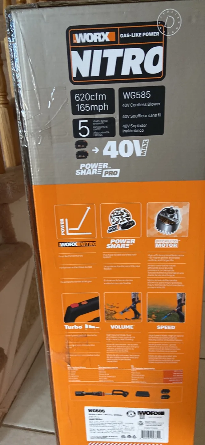 WORX Nitro 40V Cordless Leaf Blower WG585 image indicator(2)