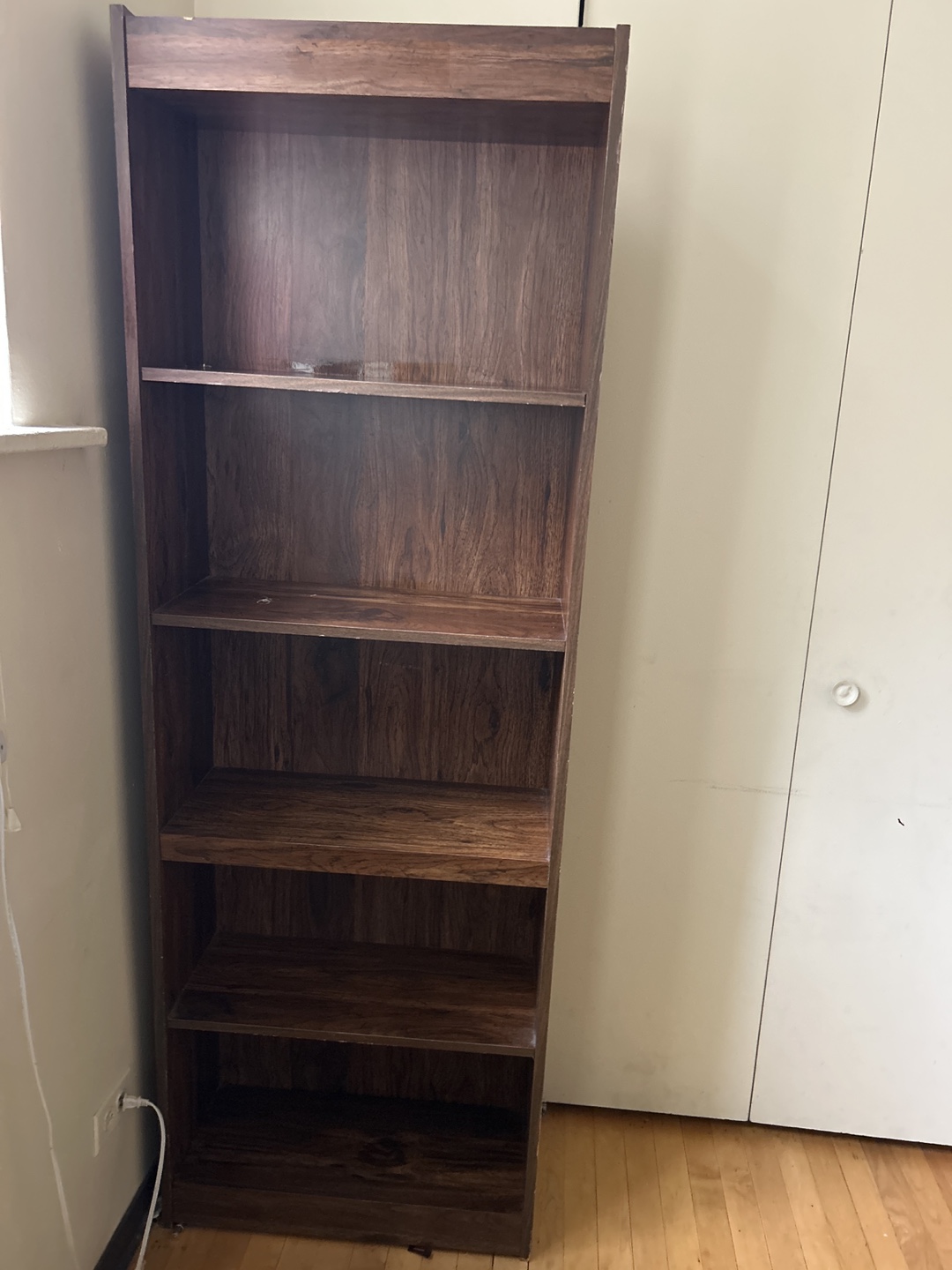 Dark Brown Wooden Bookcase