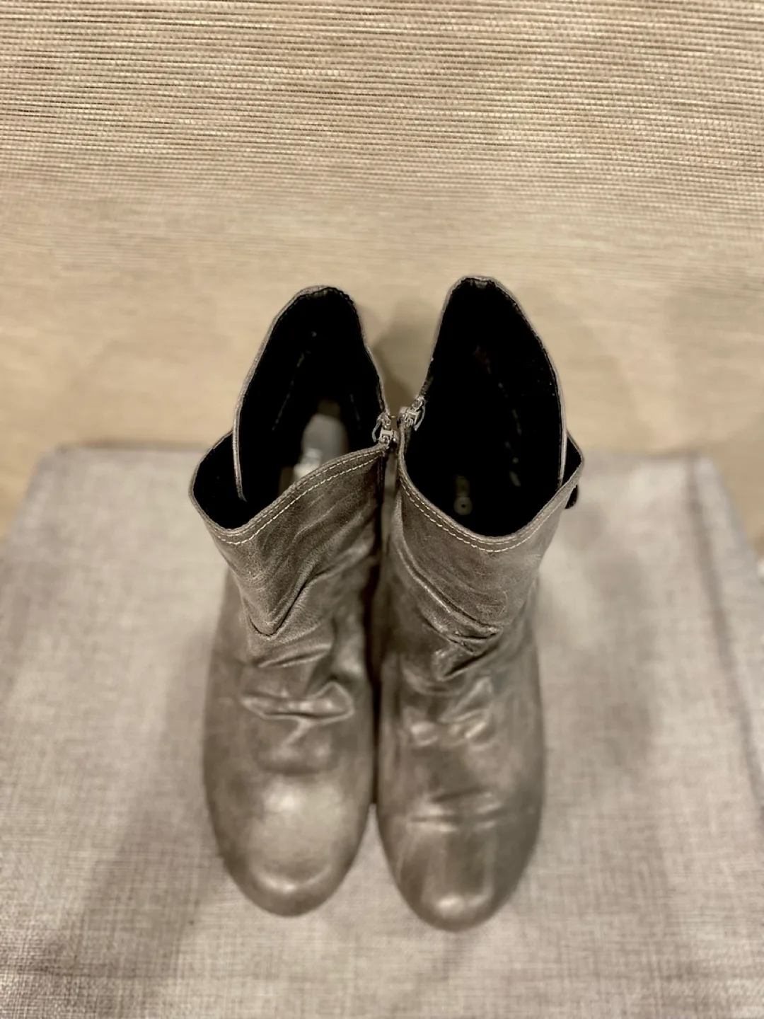 Women’s Grey Ankle Boots Size 8.5 image indicator(3)