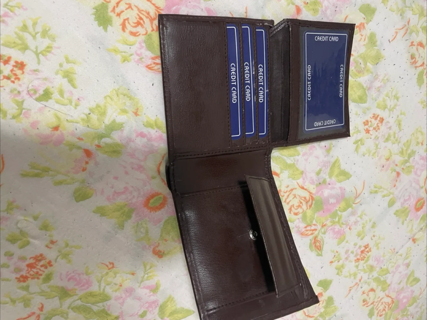 🧡Brown Leather Bifold Wallet thumbnail