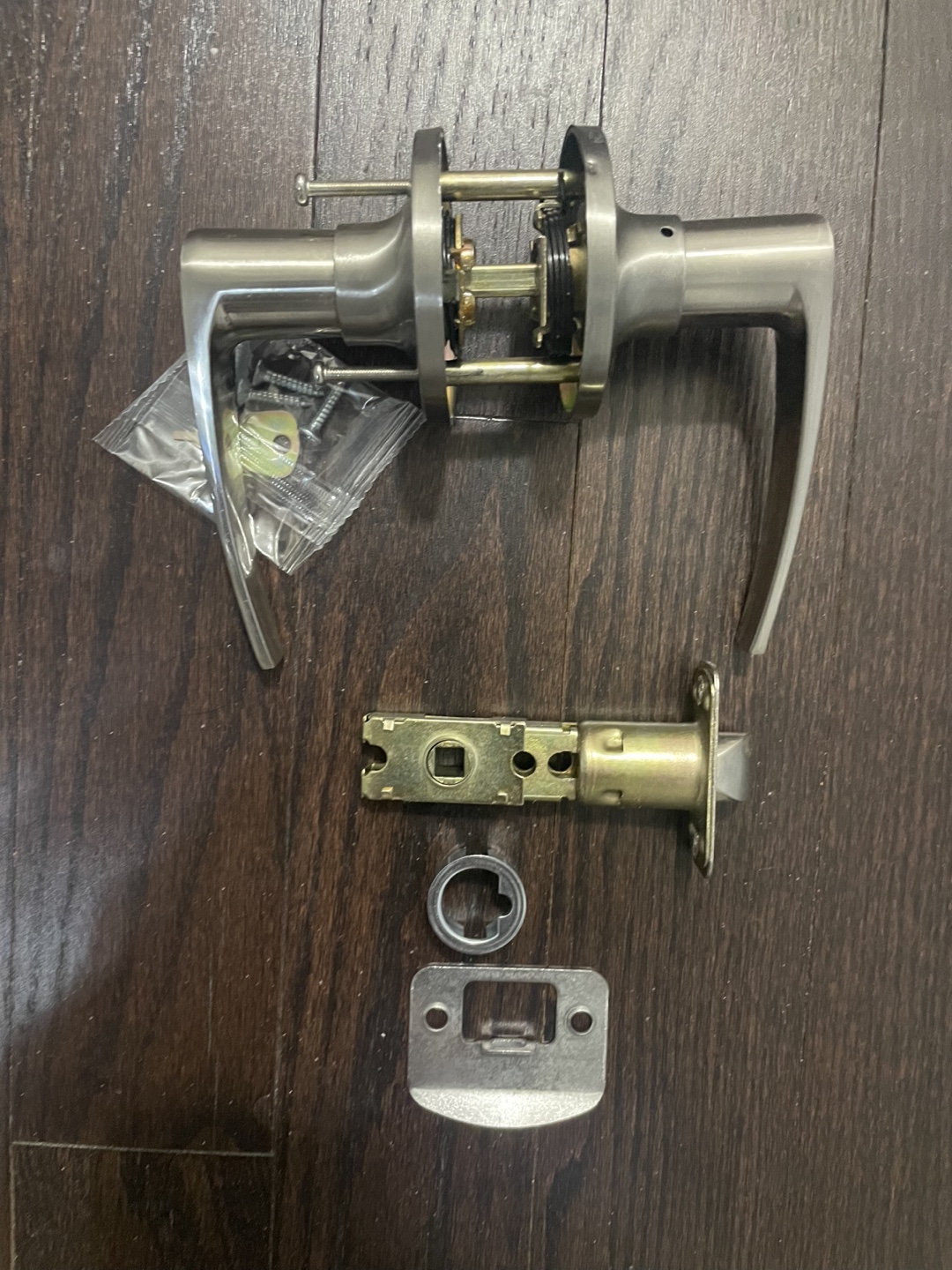 🧡Unused Interior Door Lever Set - Brushed Nickel - photo 2