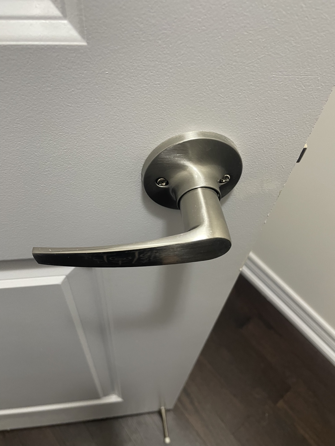 🧡Unused Interior Door Lever Set - Brushed Nickel - photo 5