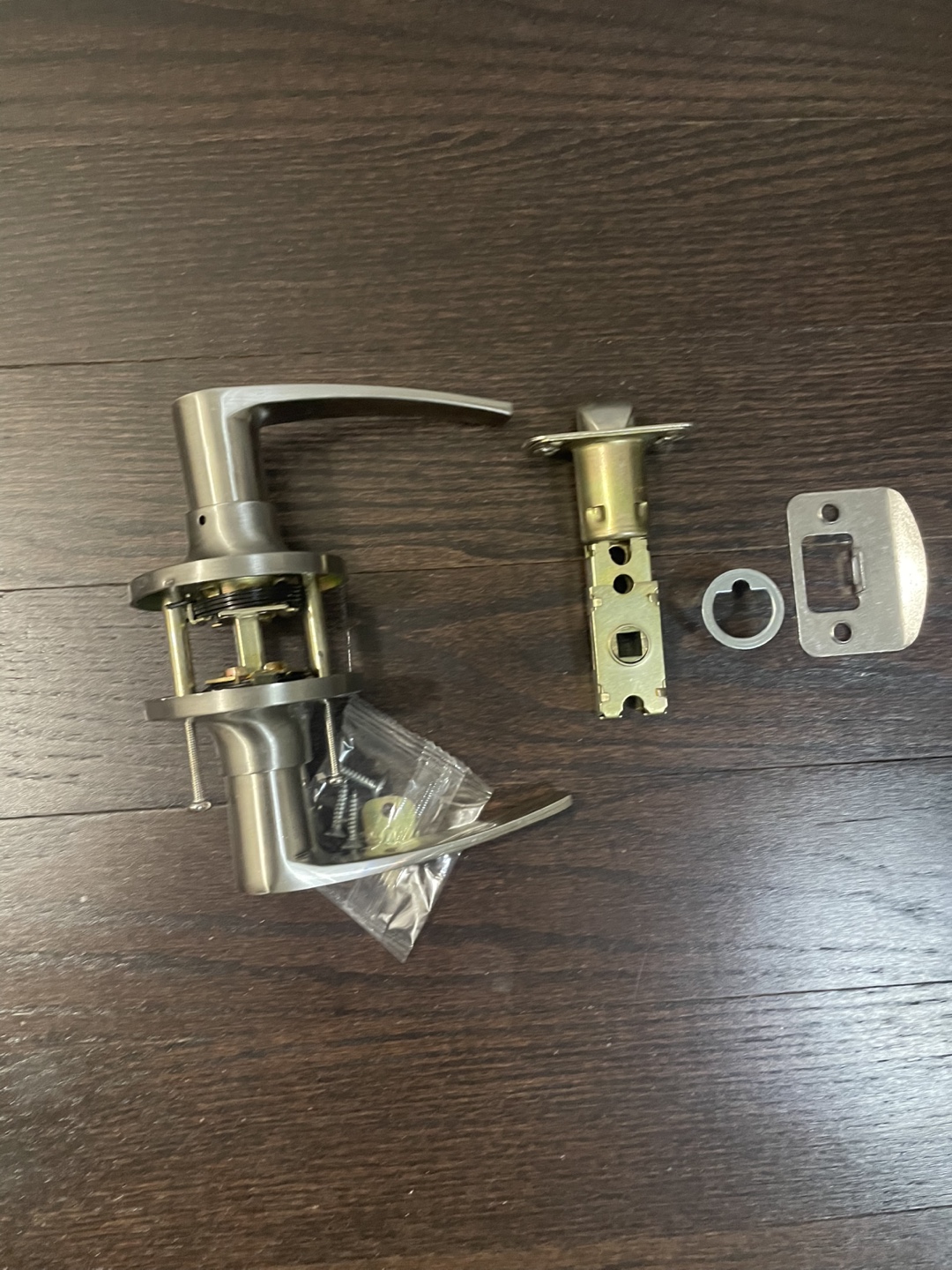 🧡Unused Interior Door Lever Set - Brushed Nickel - photo 4
