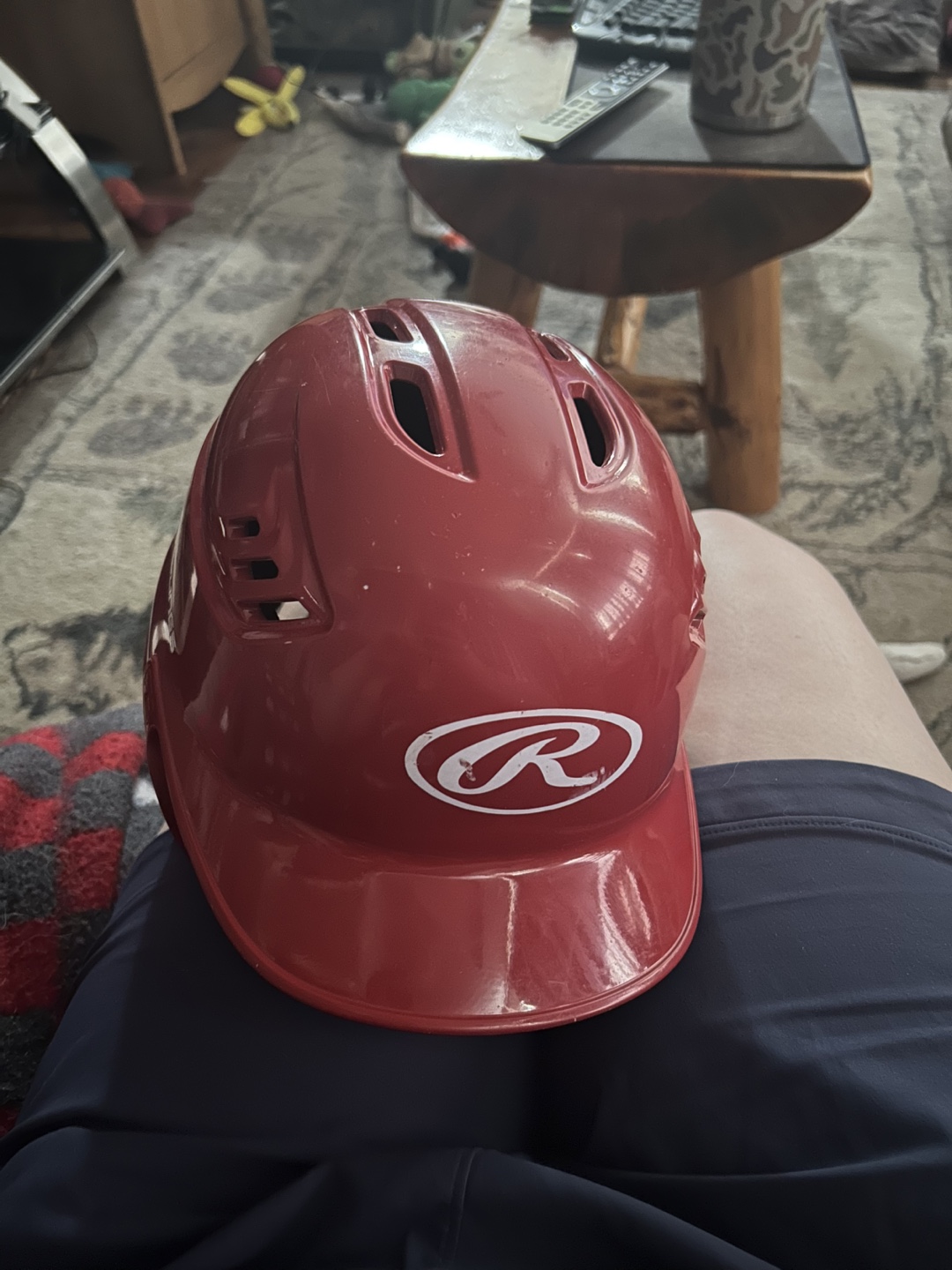 Rawlings Youth Baseball Helmet - Red - photo 2