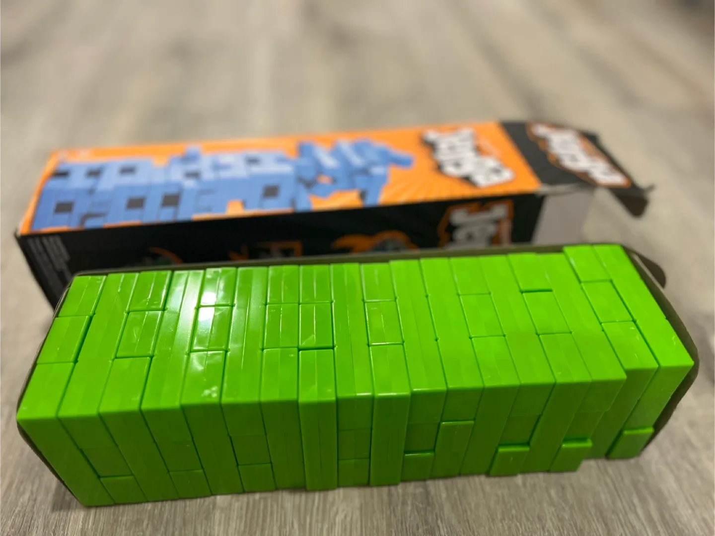 95% new✨🌈Jenga Classic Game - Green Blocks image indicator(7)