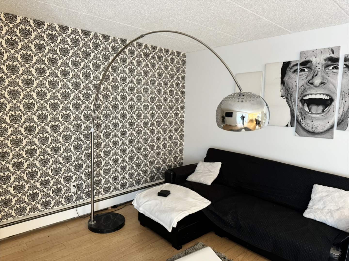 Arc Floor Lamp, Chrome Finish - photo 2