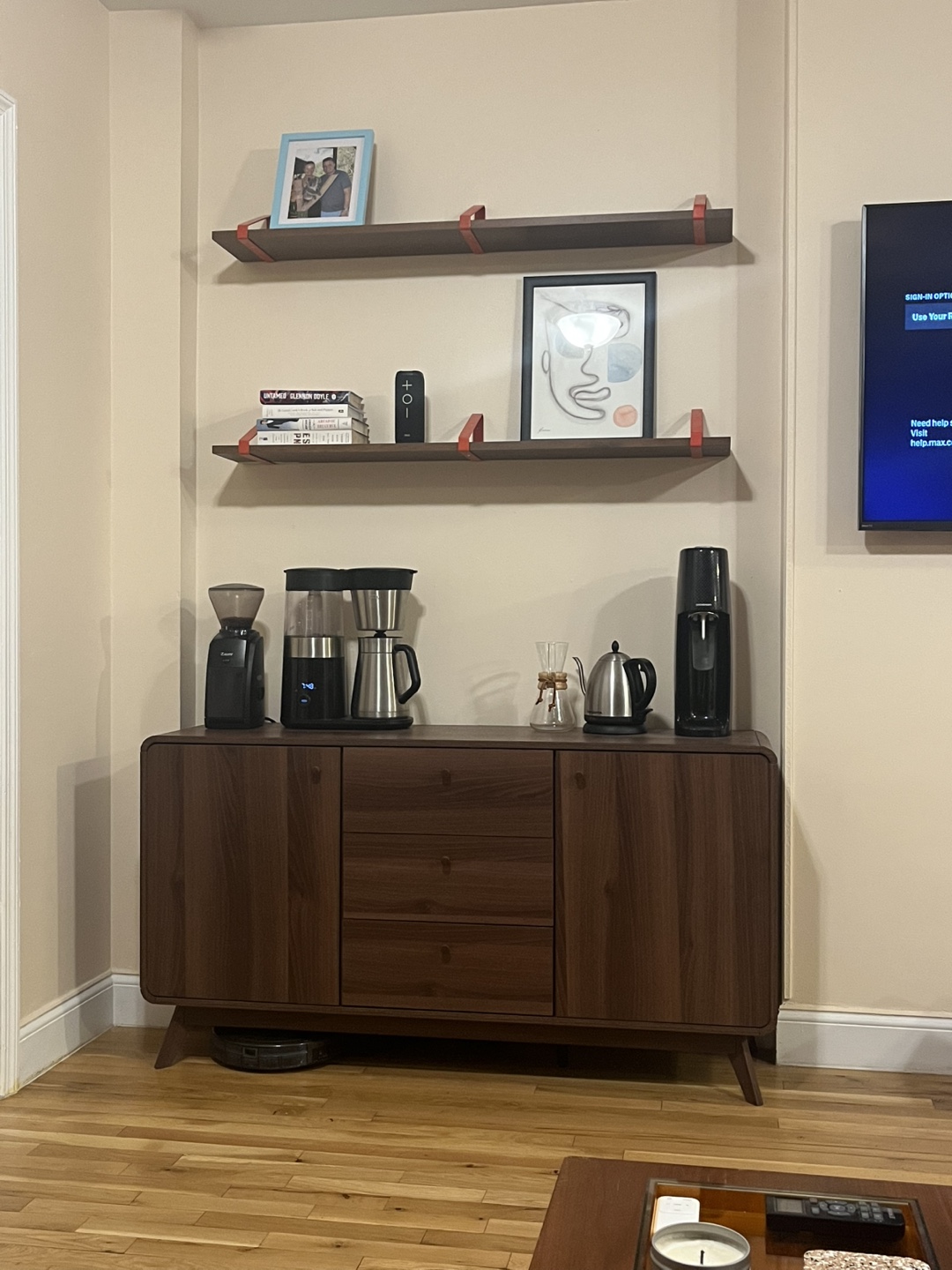 Mid-Century Modern Wood Credenza