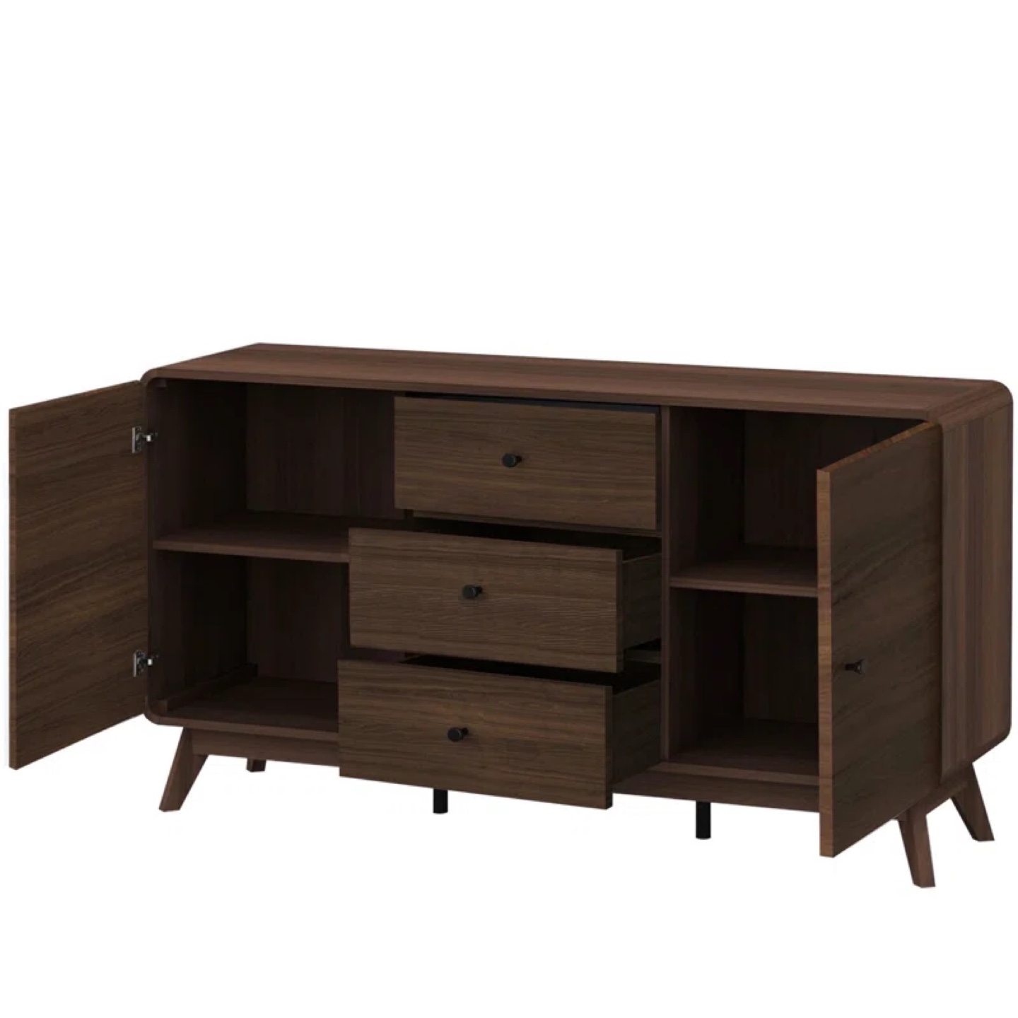 Mid-Century Modern Wood Credenza - photo 4