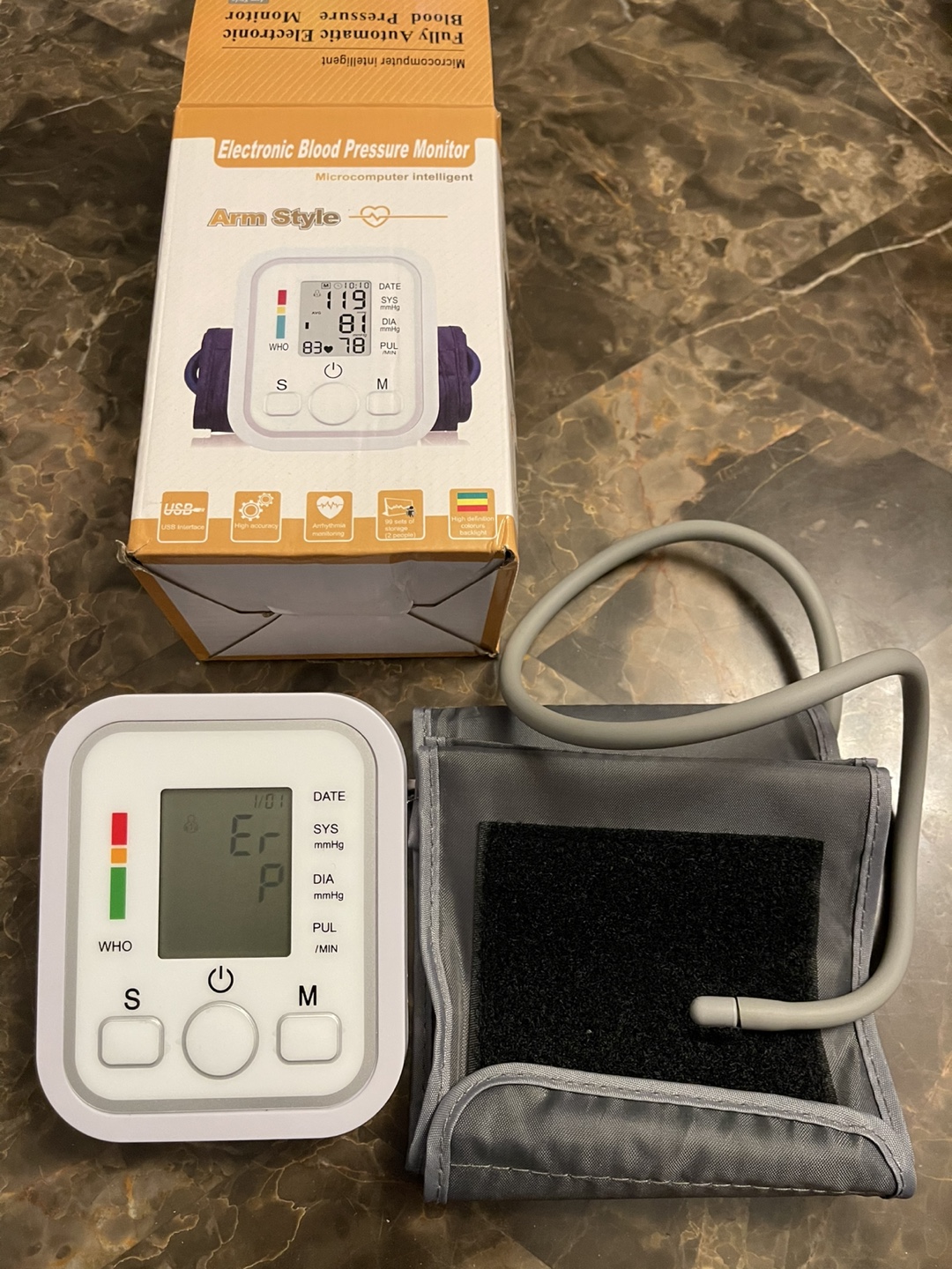 Electronic Blood Pressure Monitor - Arm Style - photo 2