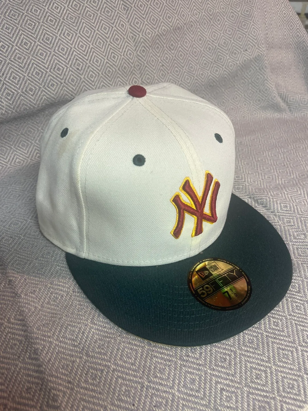 New Era 59Fifty New York Yankees Fitted Hat 7 1/2 thumbnail