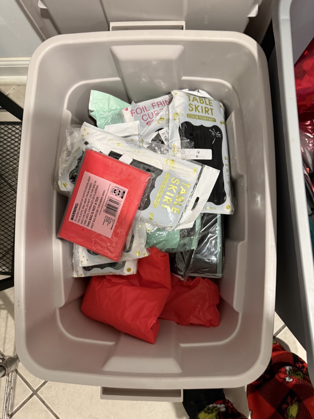 Party Supplies Bulk Lot - Table Skirts, Cups, etc.