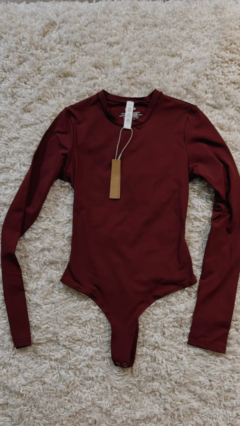 Size Small Burgundy Bodysuit thumbnail