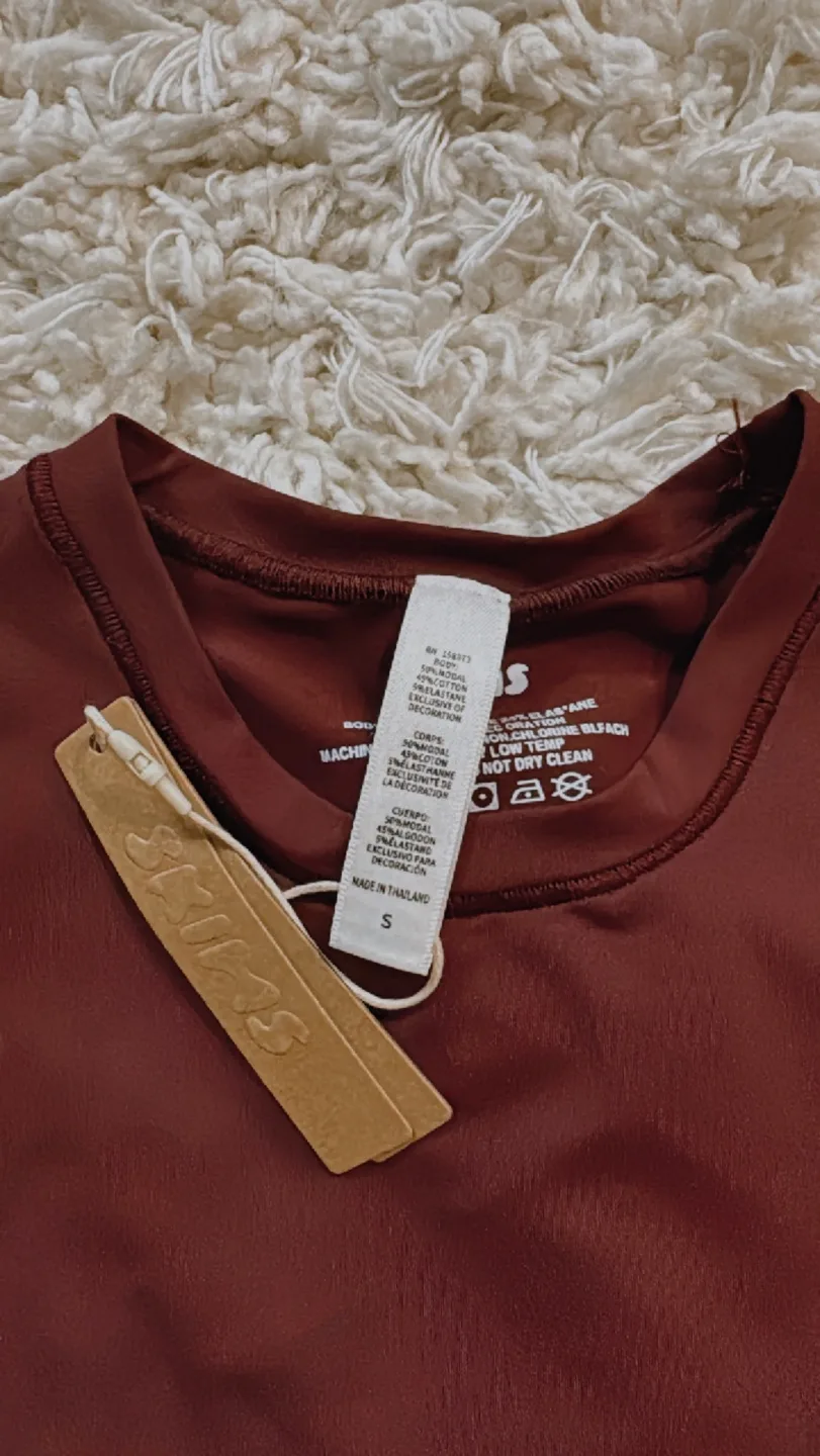 Size Small Burgundy Bodysuit image indicator(2)