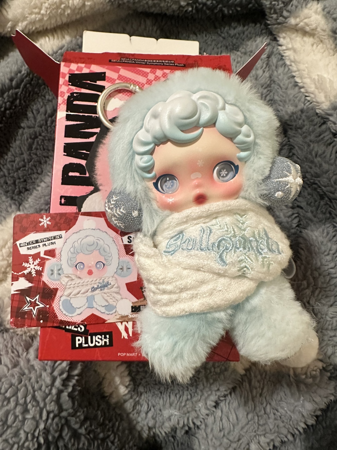 Skullpanda Winter Symphony Series Plush Keychain