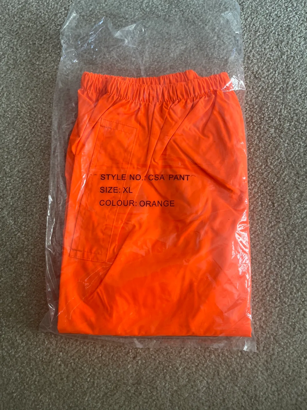 Brand New Orange CSA Pants - Size XL image indicator(2)