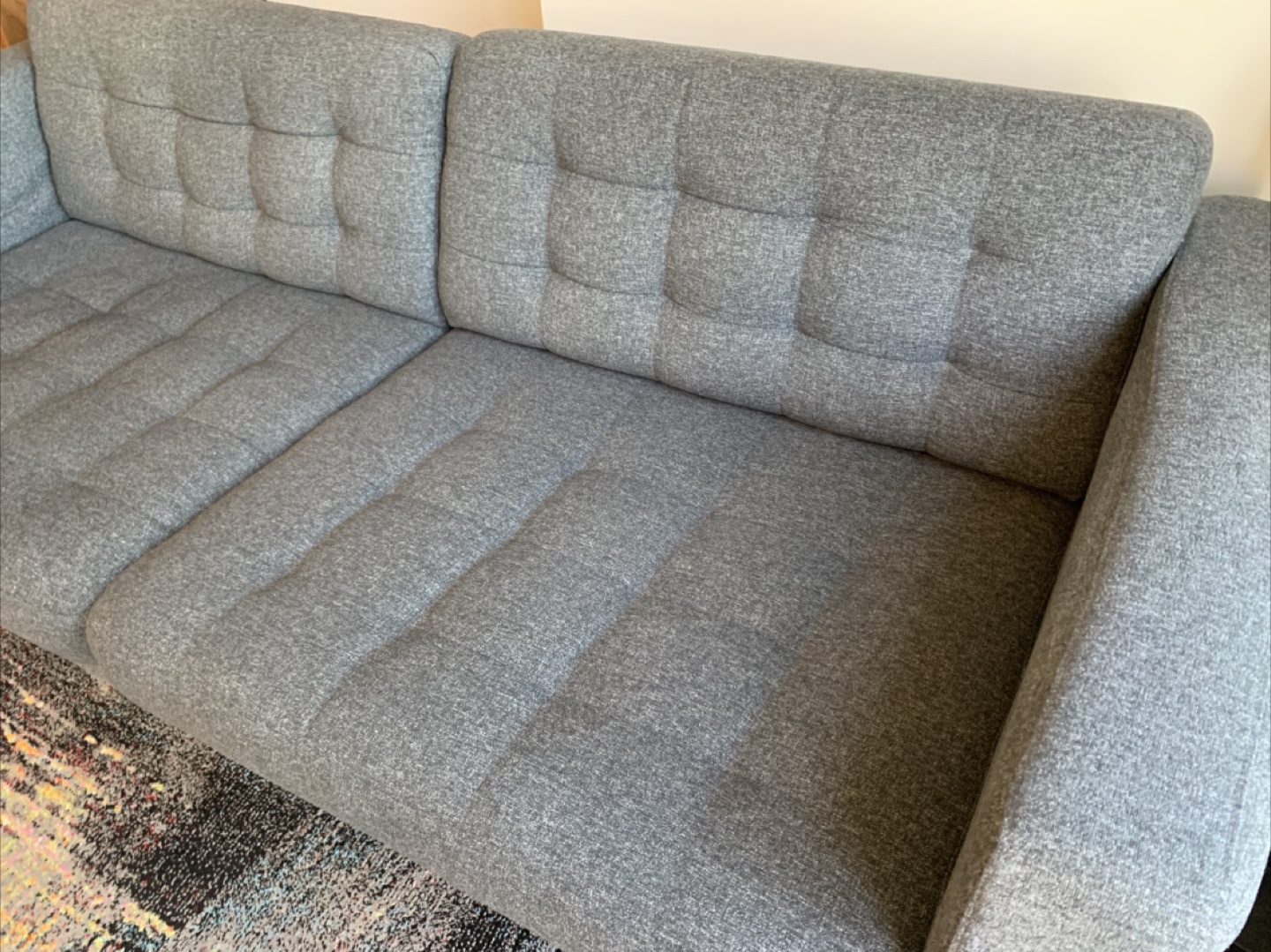 IKEA Gray Three-Seater Sofa - photo 3