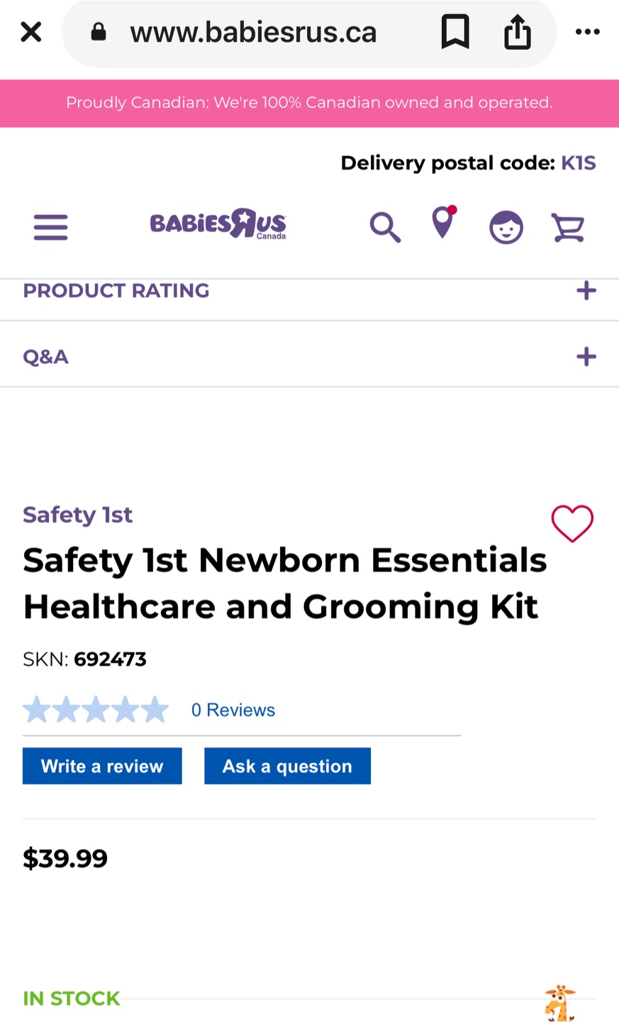 Safety 1st Newborn Essentials Healthcare and Grooming Kit - photo 3