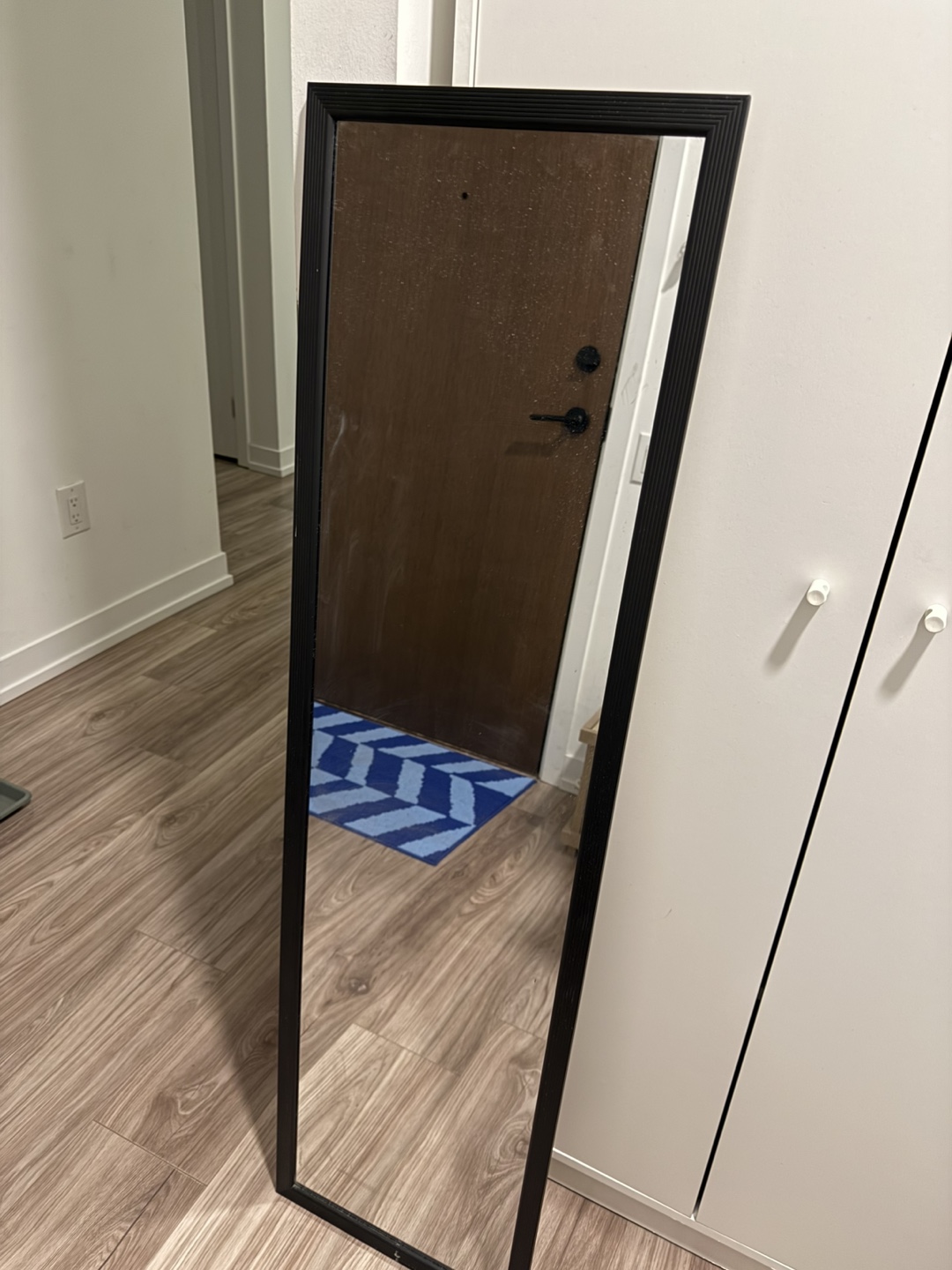 Full-Length Black Framed Mirror - photo 2