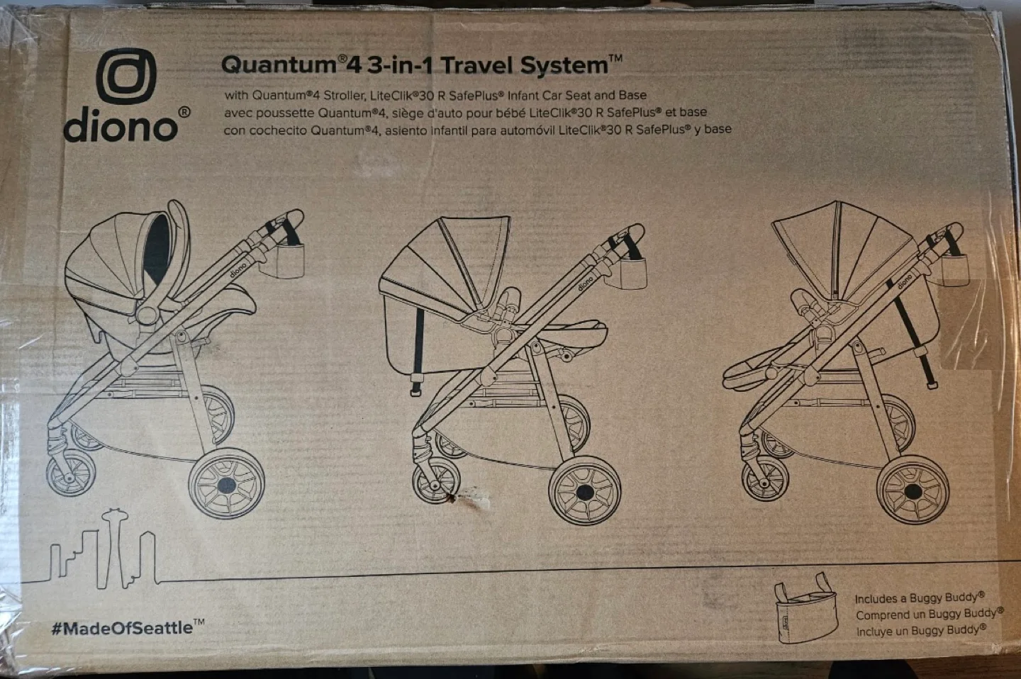 Brand New 3 in-1 Travel Stroller & Car seat system image indicator(2)