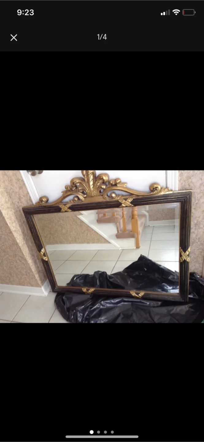 Kennedy Mirror, Black and Gold Frame image indicator(2)