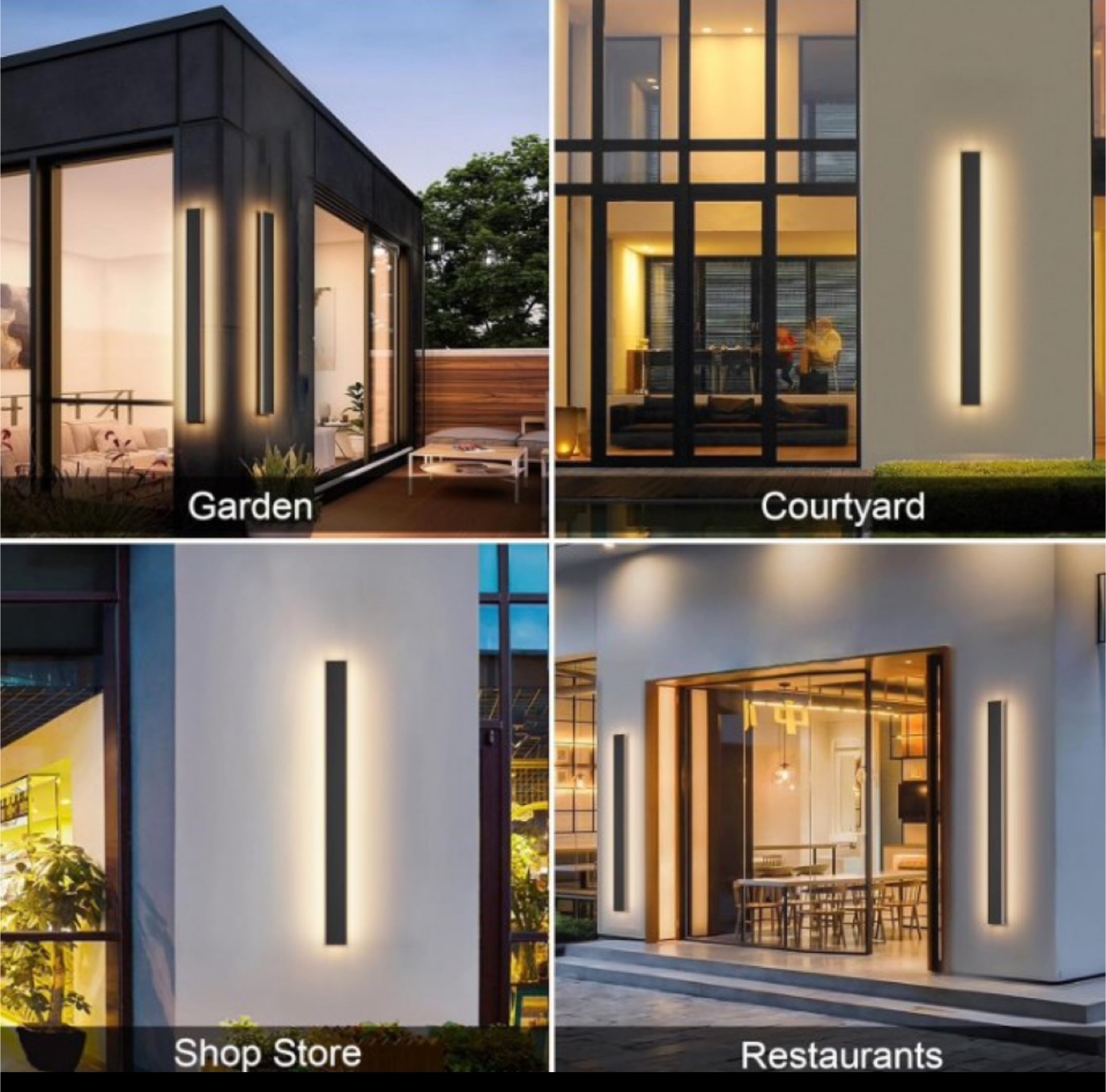 (New Open Box) Aipsun 2 Pack Outdoor Wall Lights, 39.4inch - photo 3