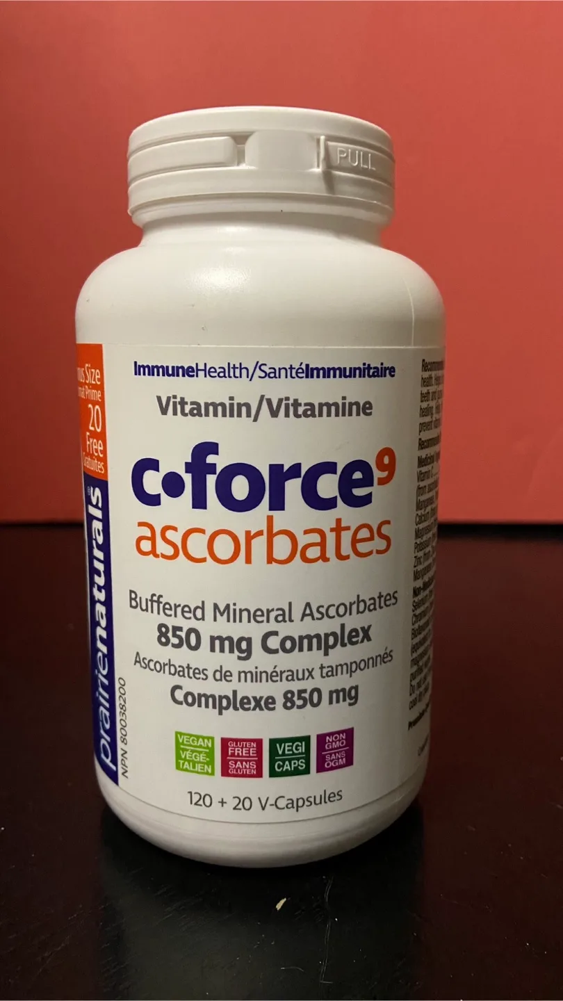 C-Force9 Ascorbates Buffered Mineral Complex - 120+20 V-Capsules thumbnail