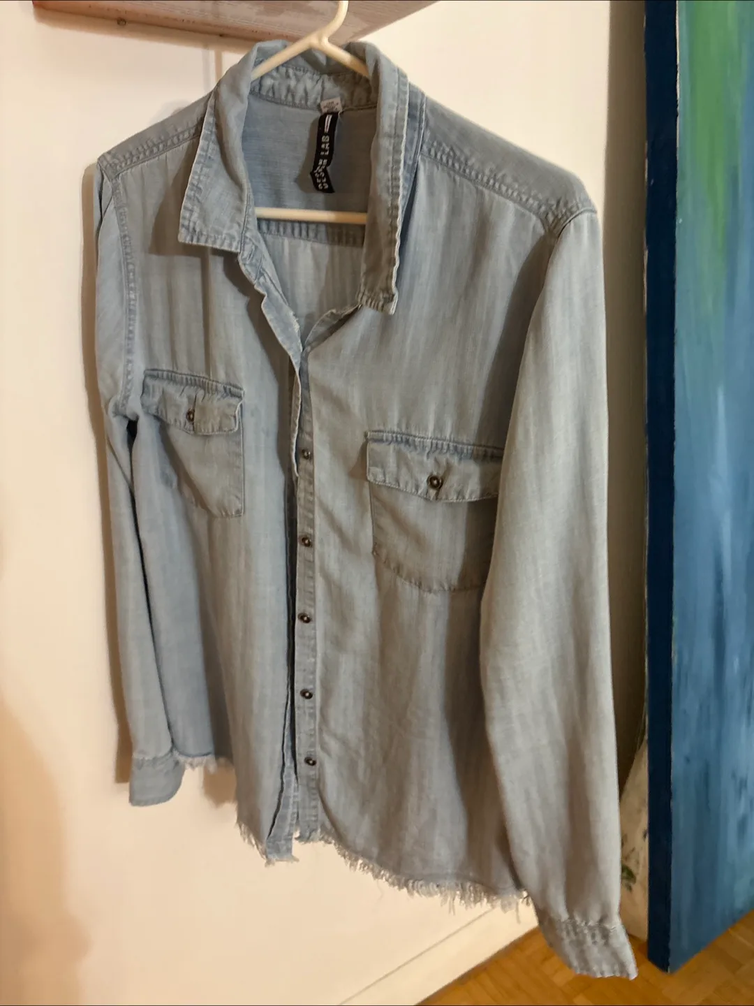 Design Lab denim shirt size Sm thumbnail