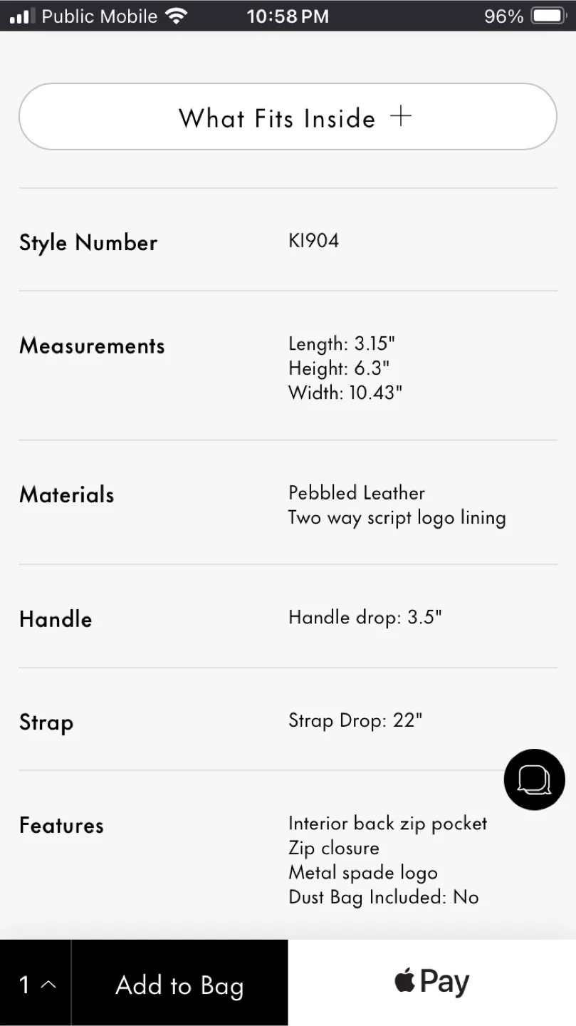 NWT - Kate Spade Small Kayla Bag image indicator(6)