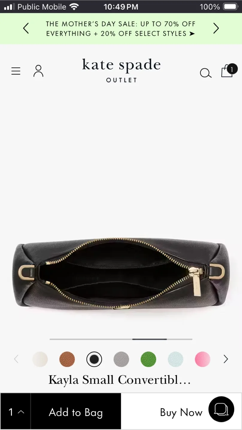 NWT - Kate Spade Small Kayla Bag image indicator(4)