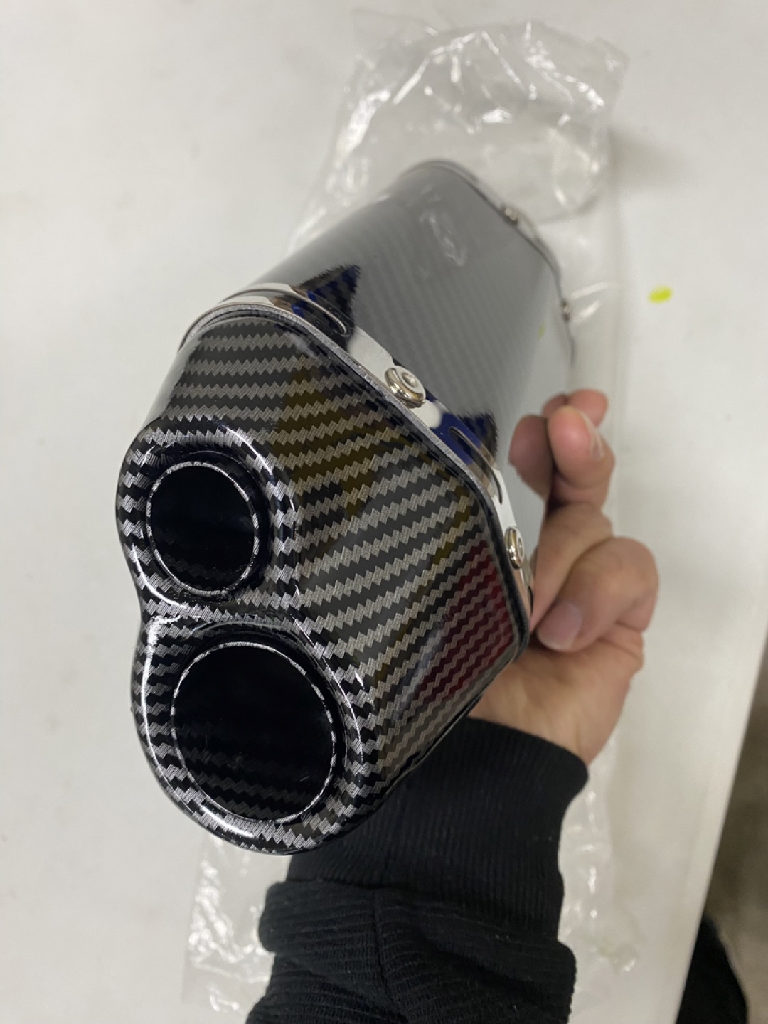 Motorcycle Exhaust Pipe - Carbon Fiber Look - photo 2
