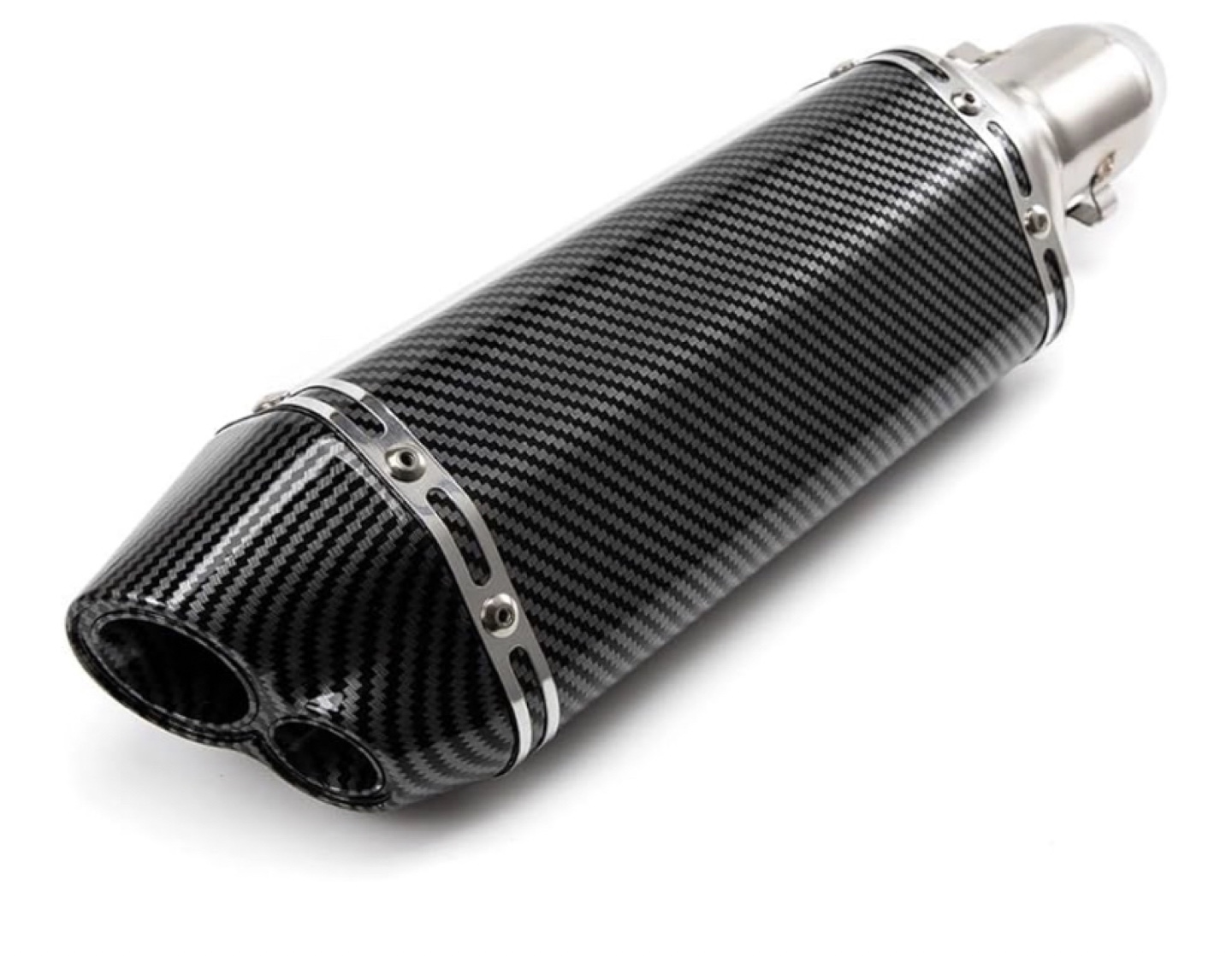 Motorcycle Exhaust Pipe - Carbon Fiber Look