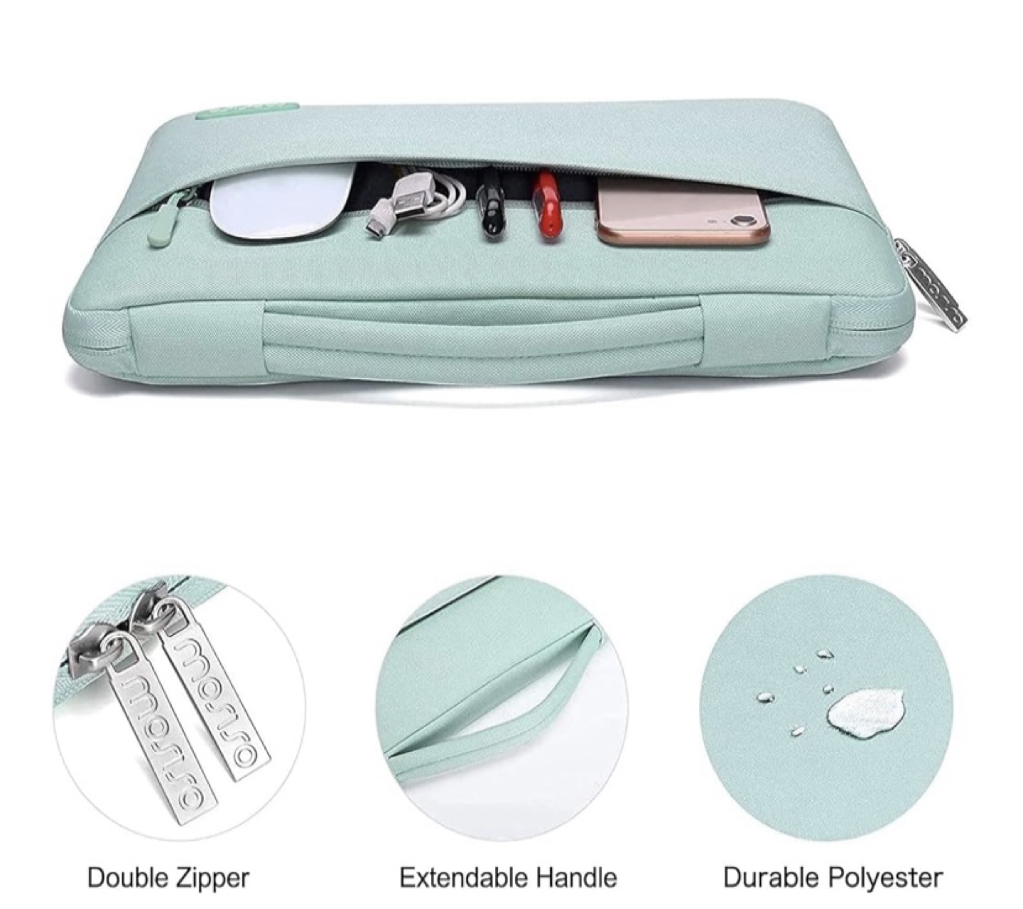 Mosiso 13-inch MacBook Pro Accessories Bundle - Mint Green